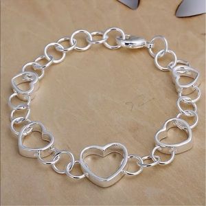 Bracelet Heart Sterling Silver 925
